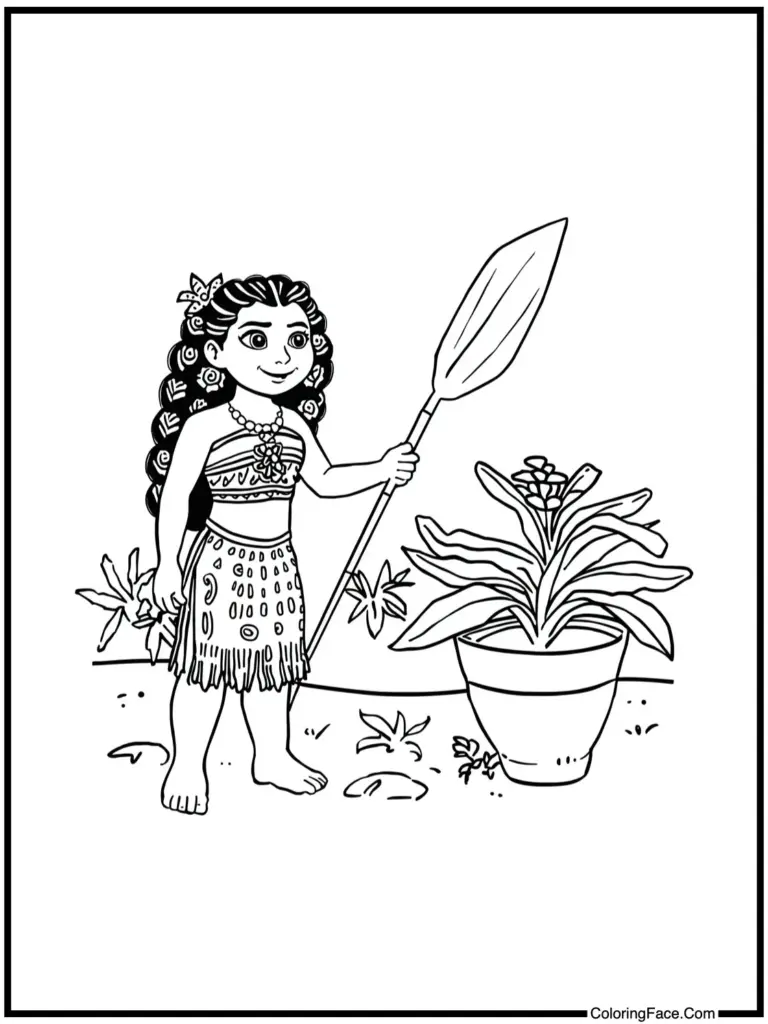 Moana Coloring Pages