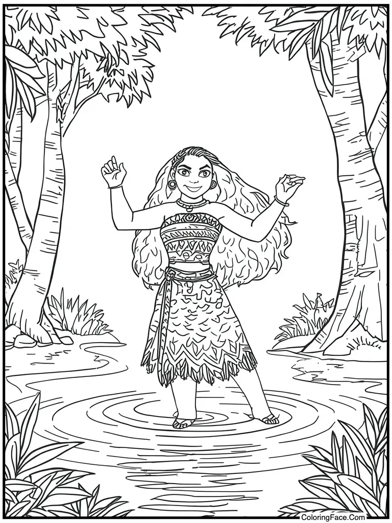 Grandma dancing with water