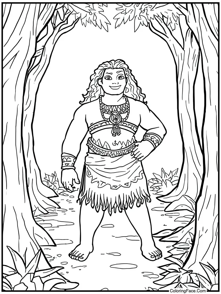 Tamatoa showing shiny shell