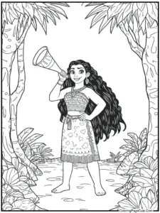 Moana Coloring Pages For Adults