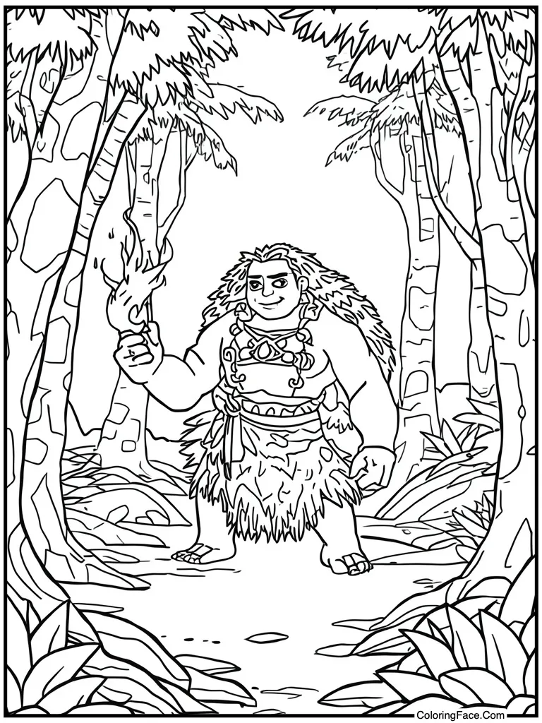 Lava monster throwing fire