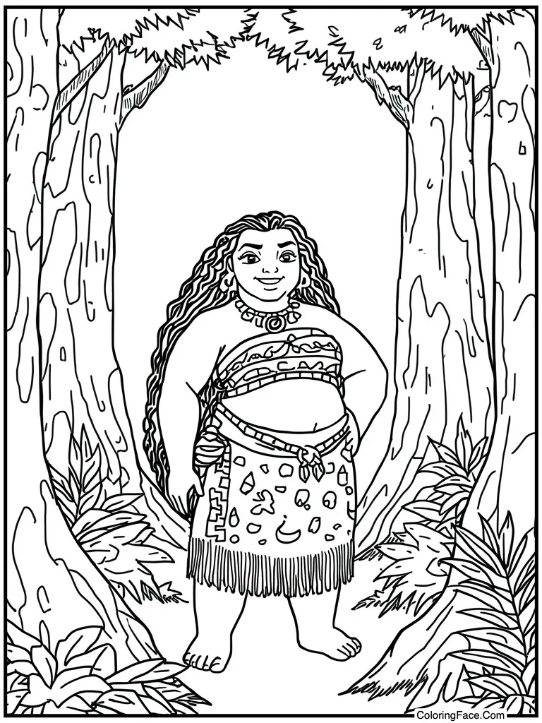 Te Fiti smiling gently