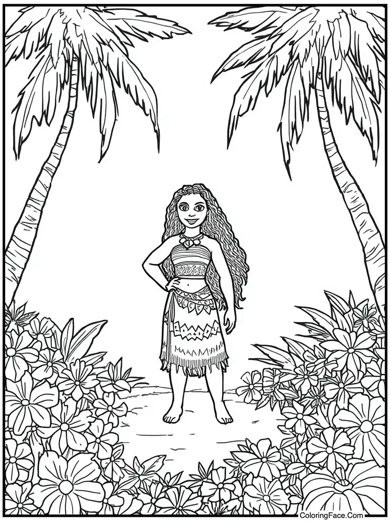 Flowers blooming on island