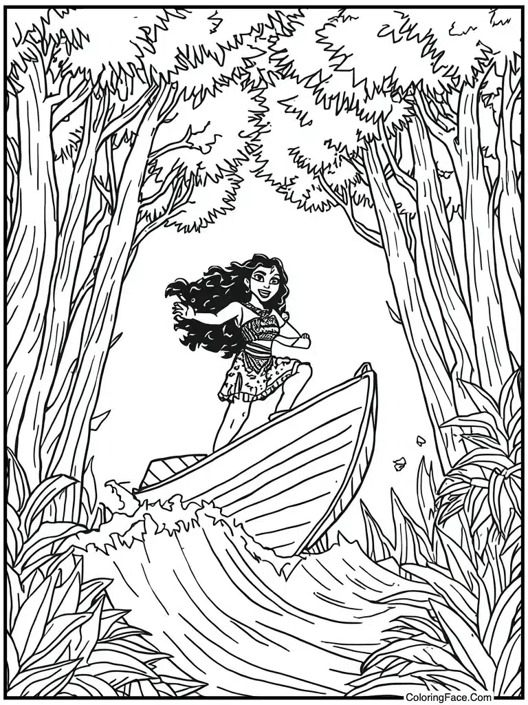 Boat jumping over wave