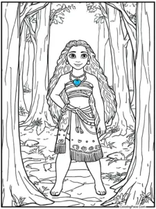 Moana Coloring Pages For Adults