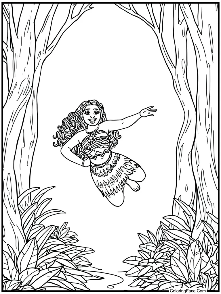 Diving into blue lagoon