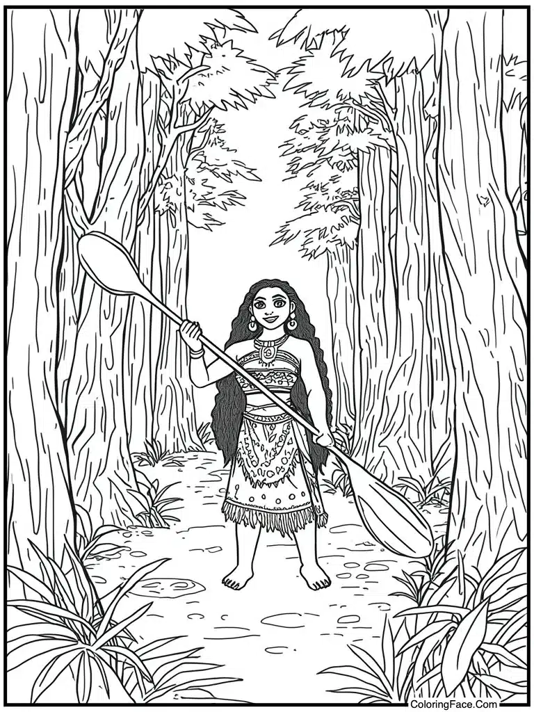 Traditional canoe wood design