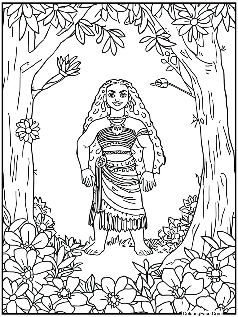 Making a flower garland