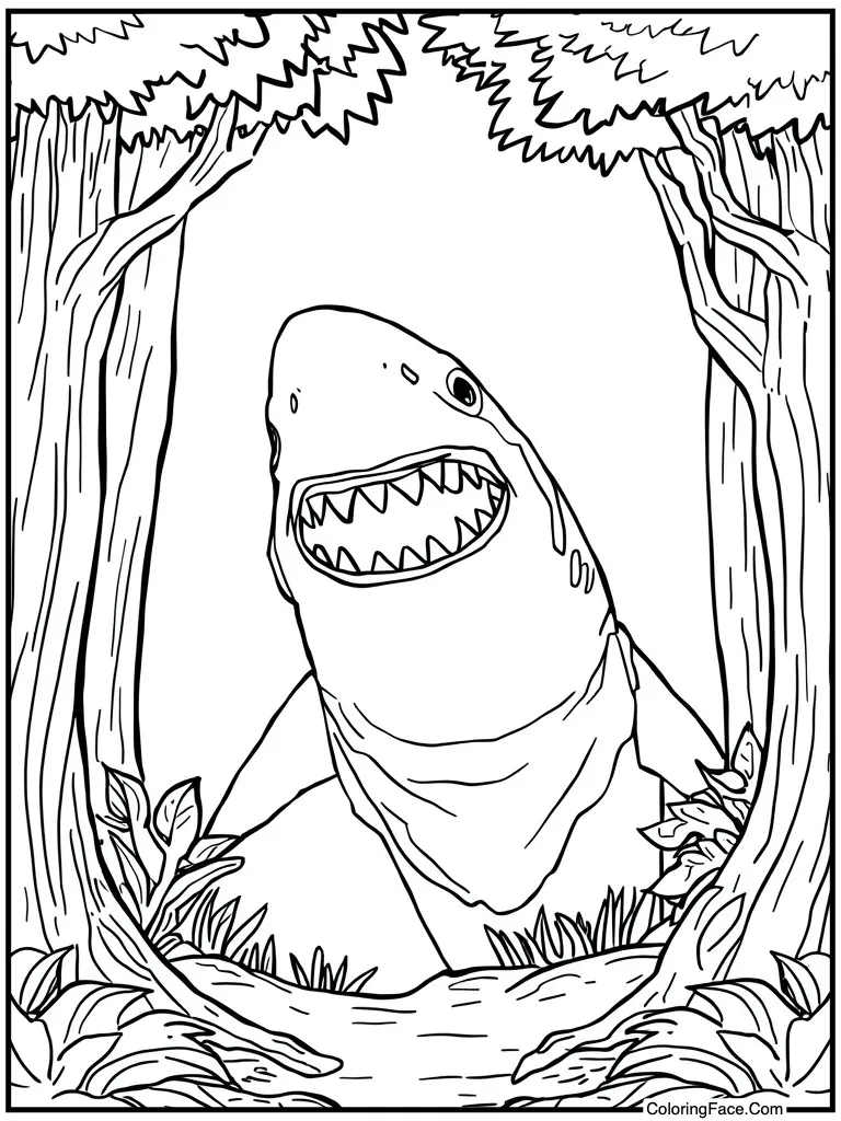 Shark head demigod transformation