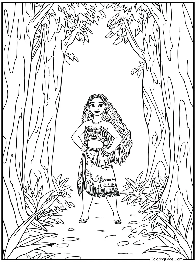 Detailed sketch for adults