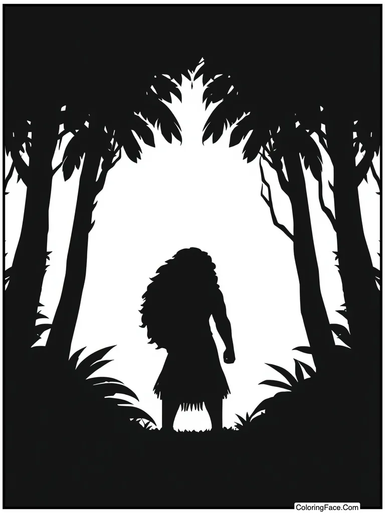 Silhouette against the sun