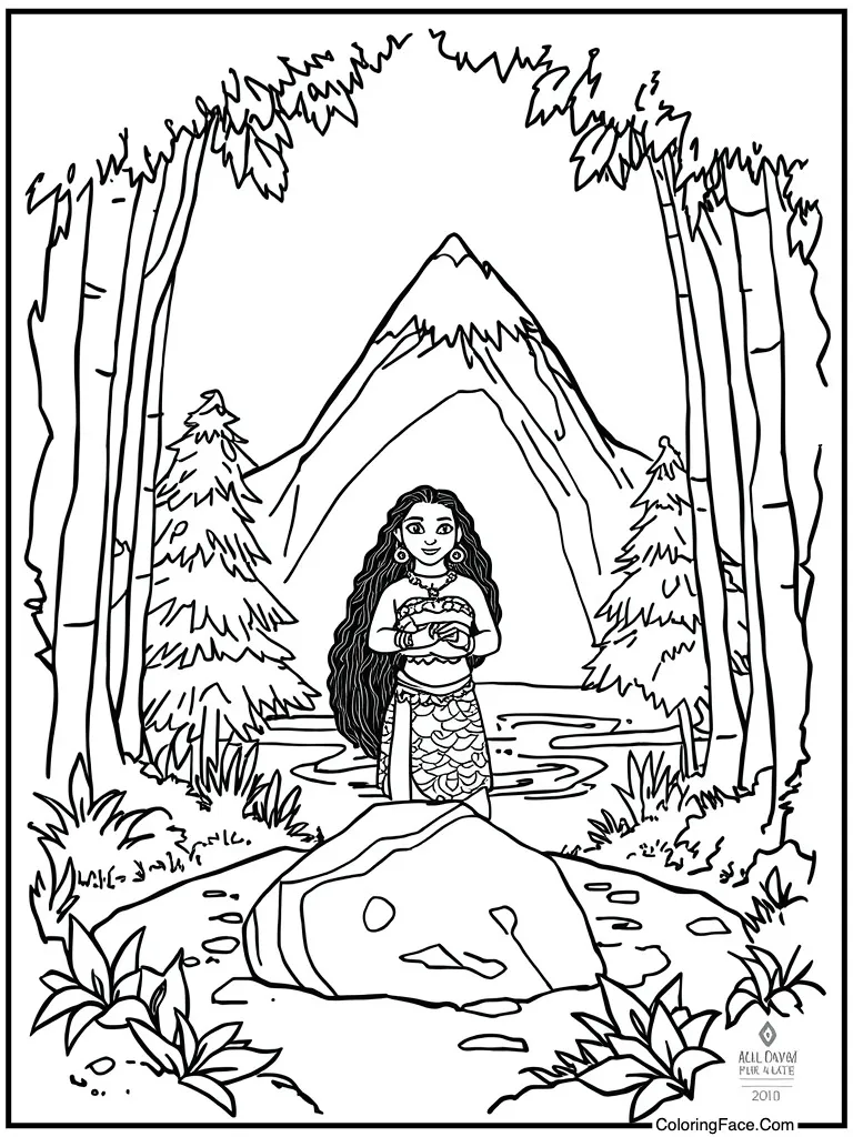 Placing stone on mountain