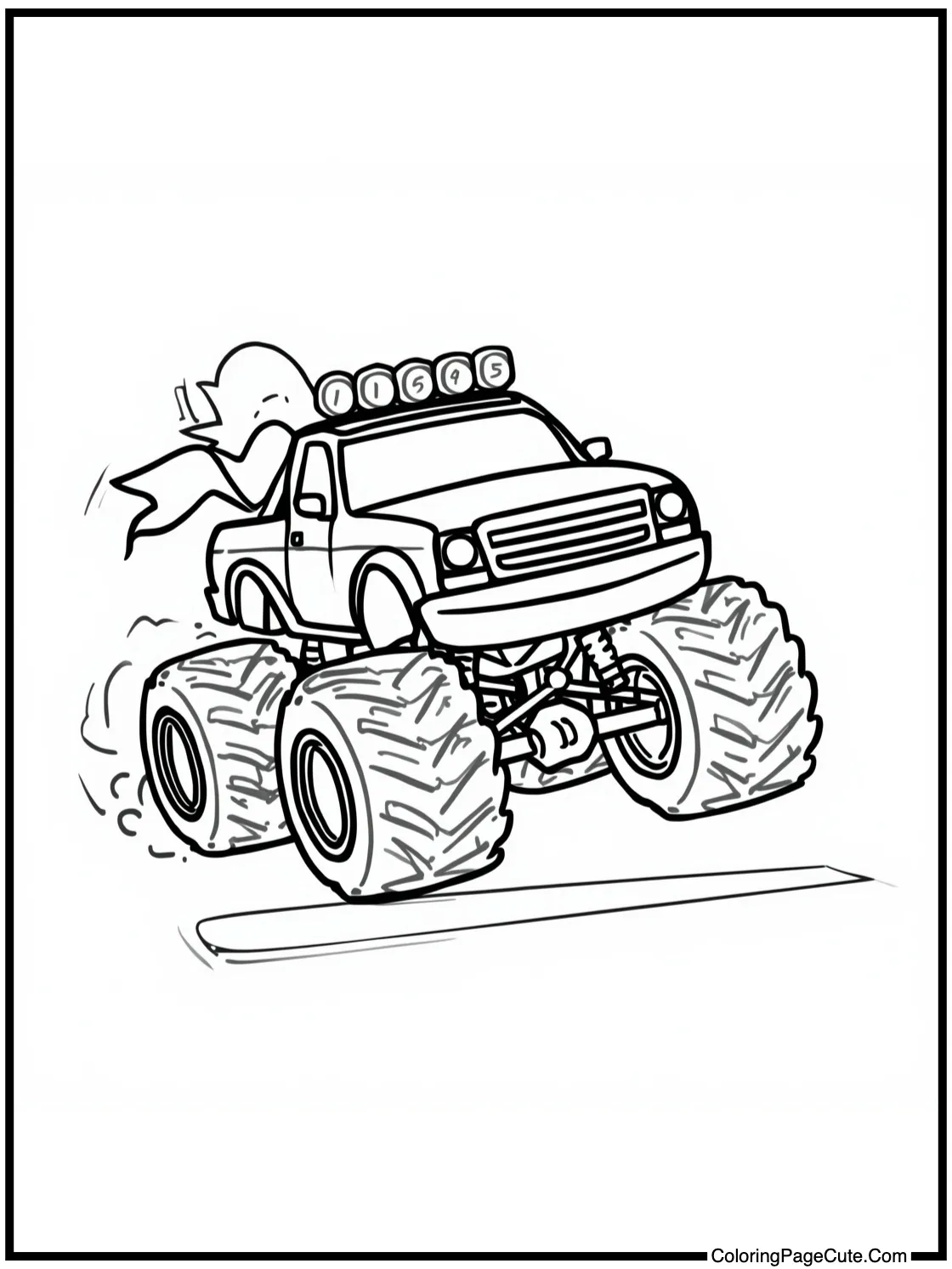 crossing a finish line