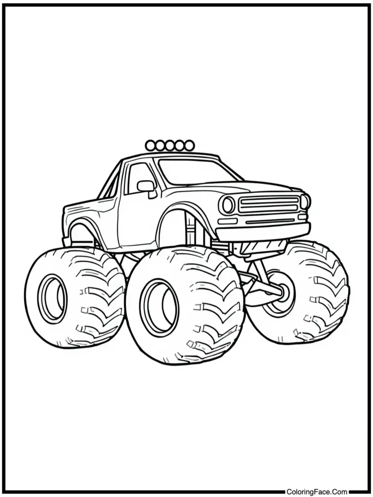 Monster Truck Coloring Pages