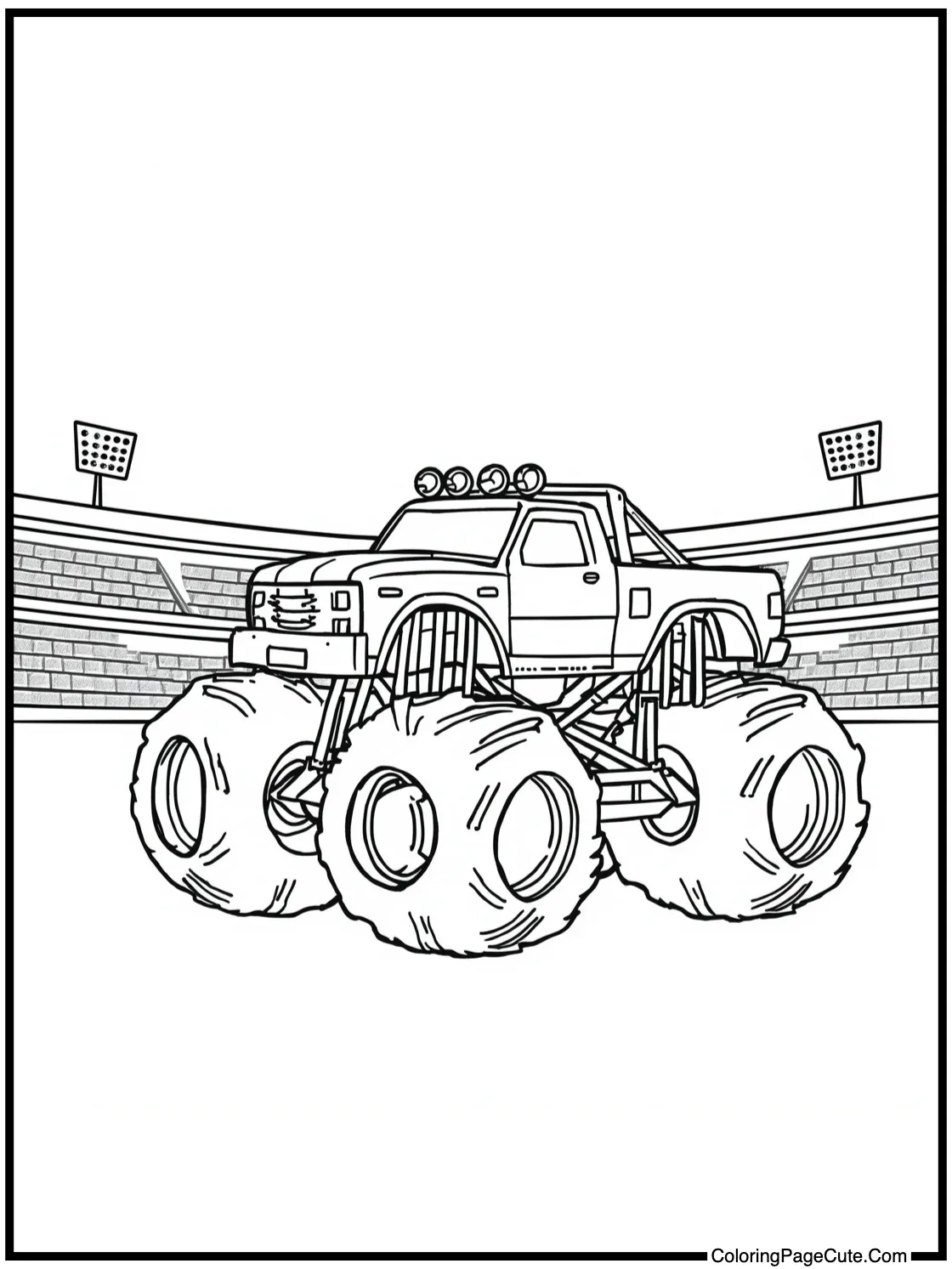 under stadium lights