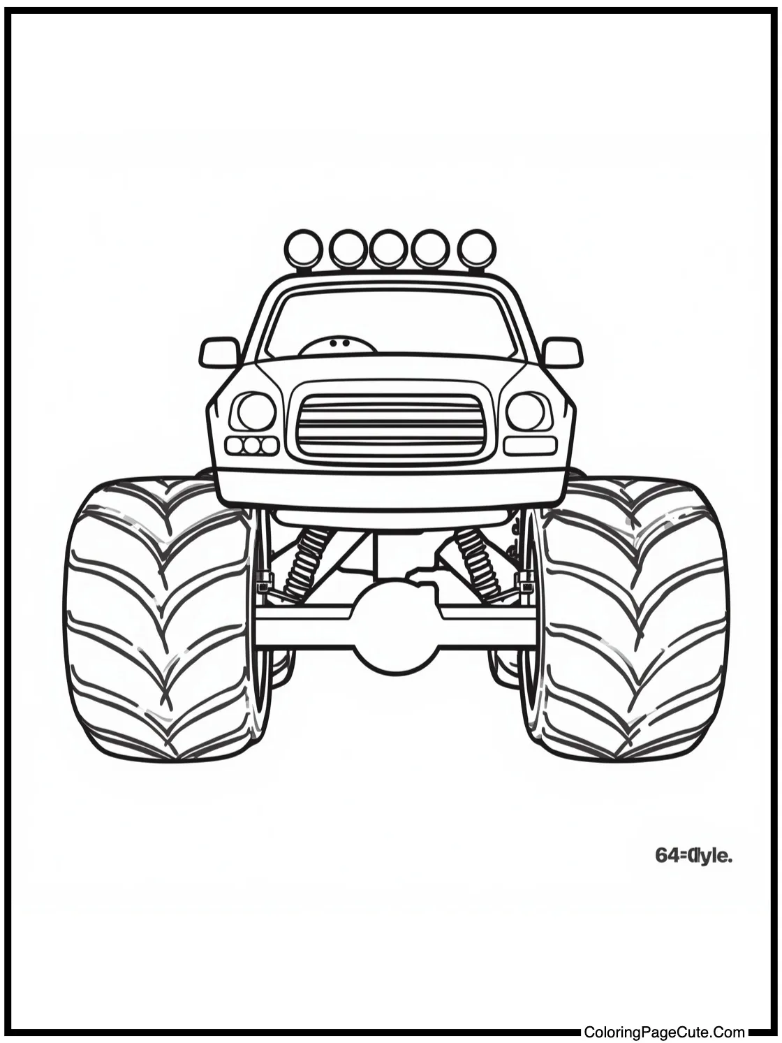 with bright headlights