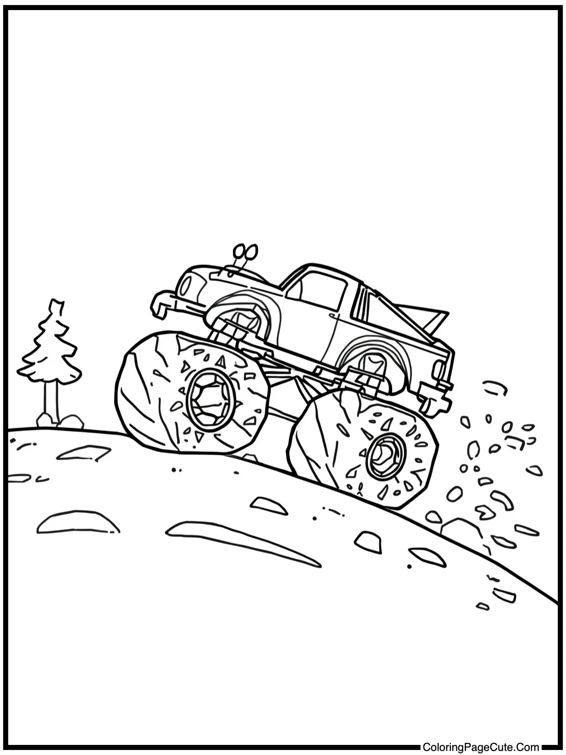 speeding down a hill