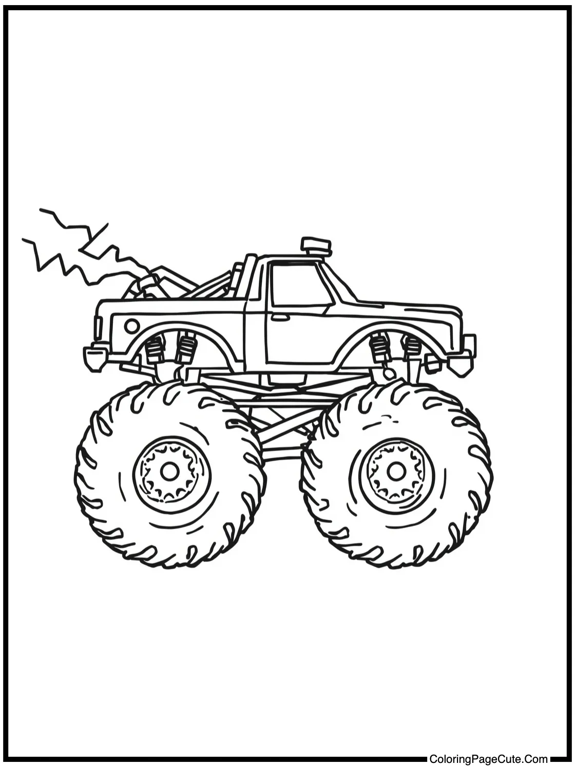 with huge exhaust pipes