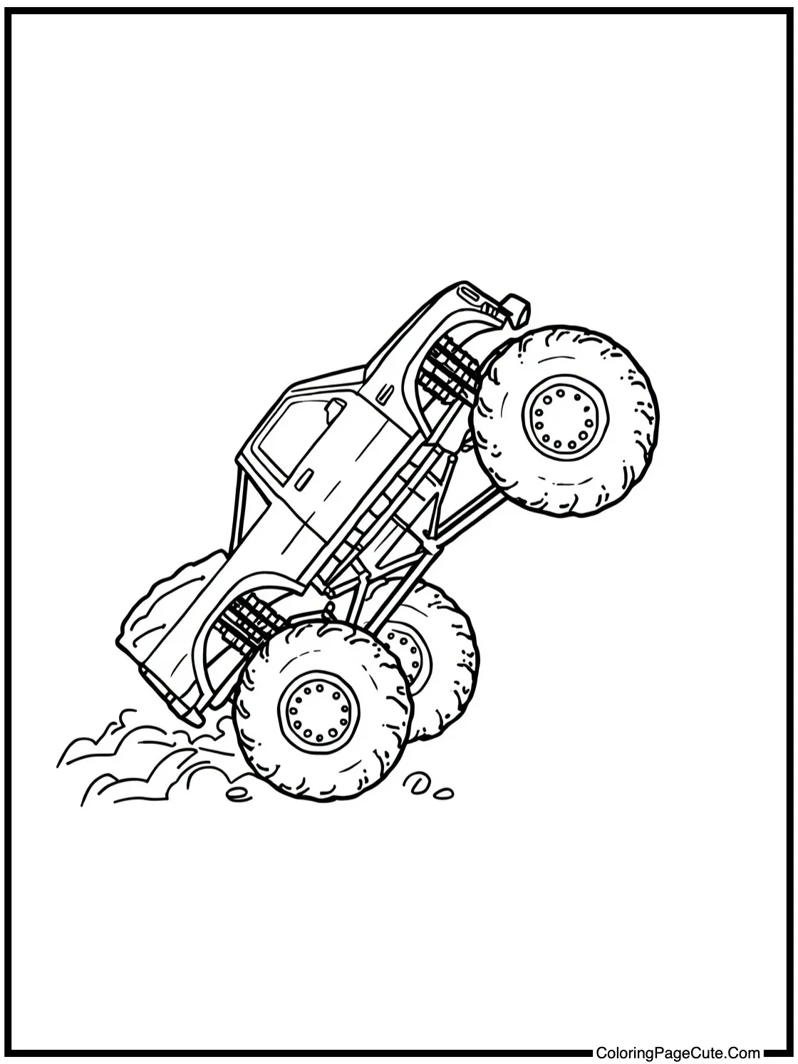 doing a nose wheelie