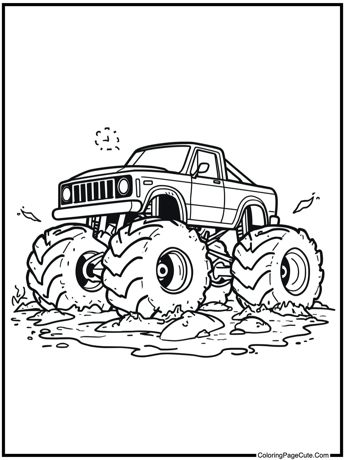 driving through mud pits