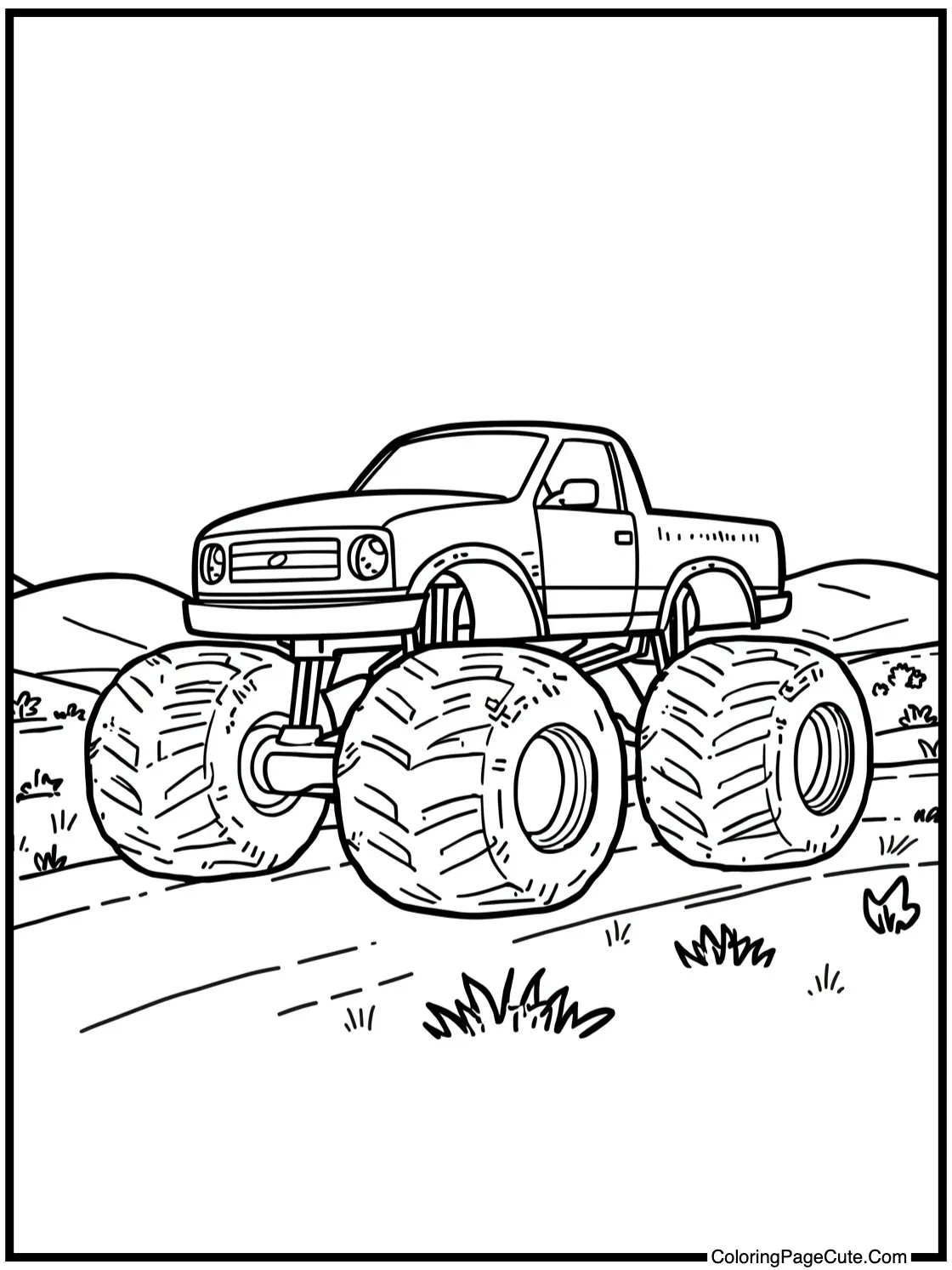 driving through a field