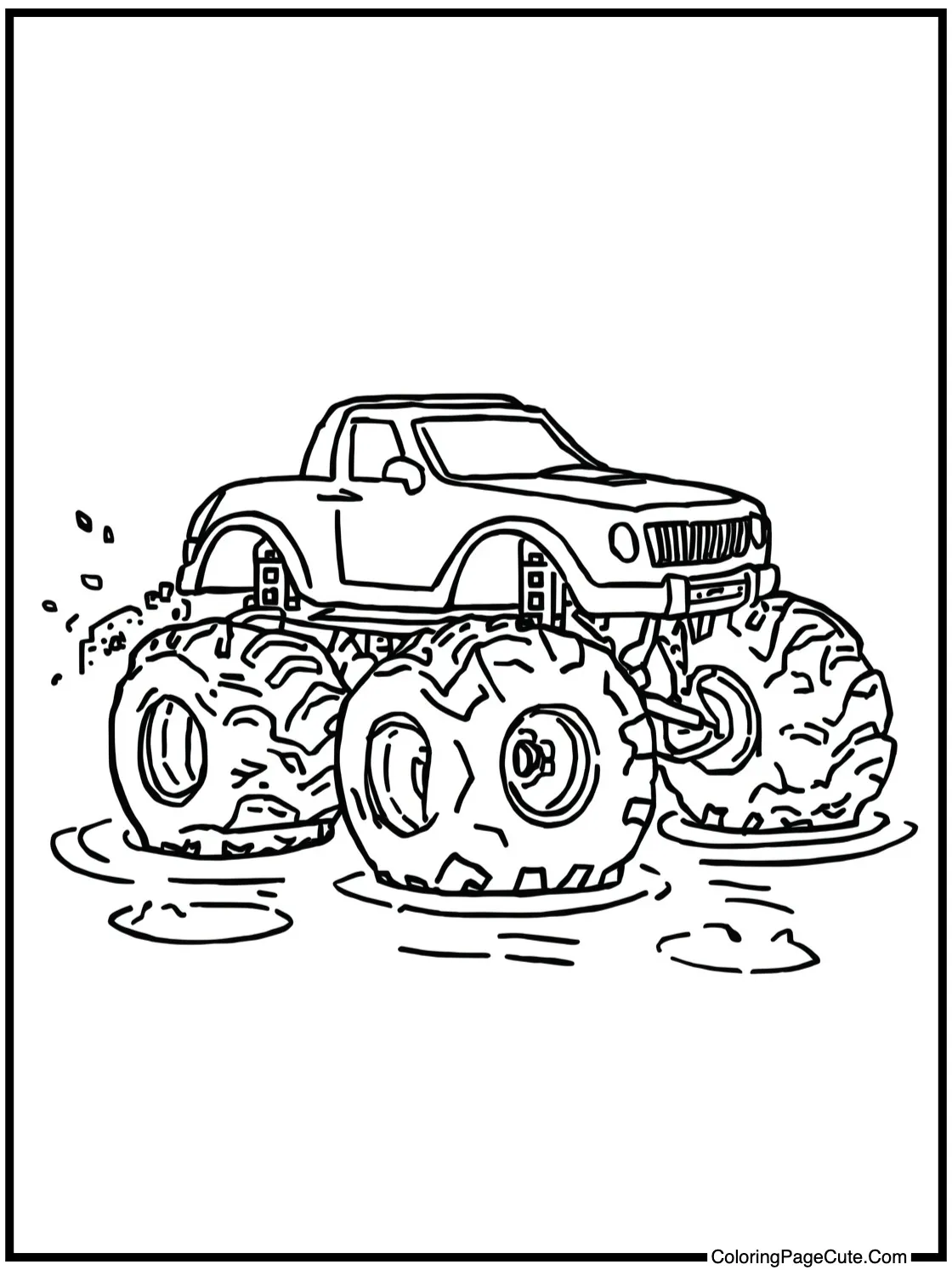 rolling through water