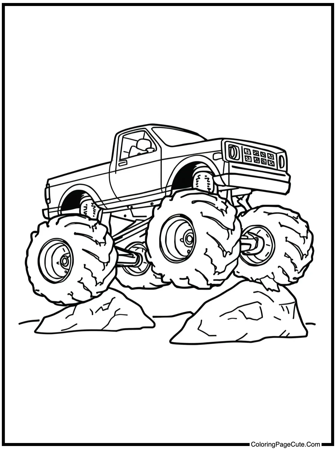 driving over boulders