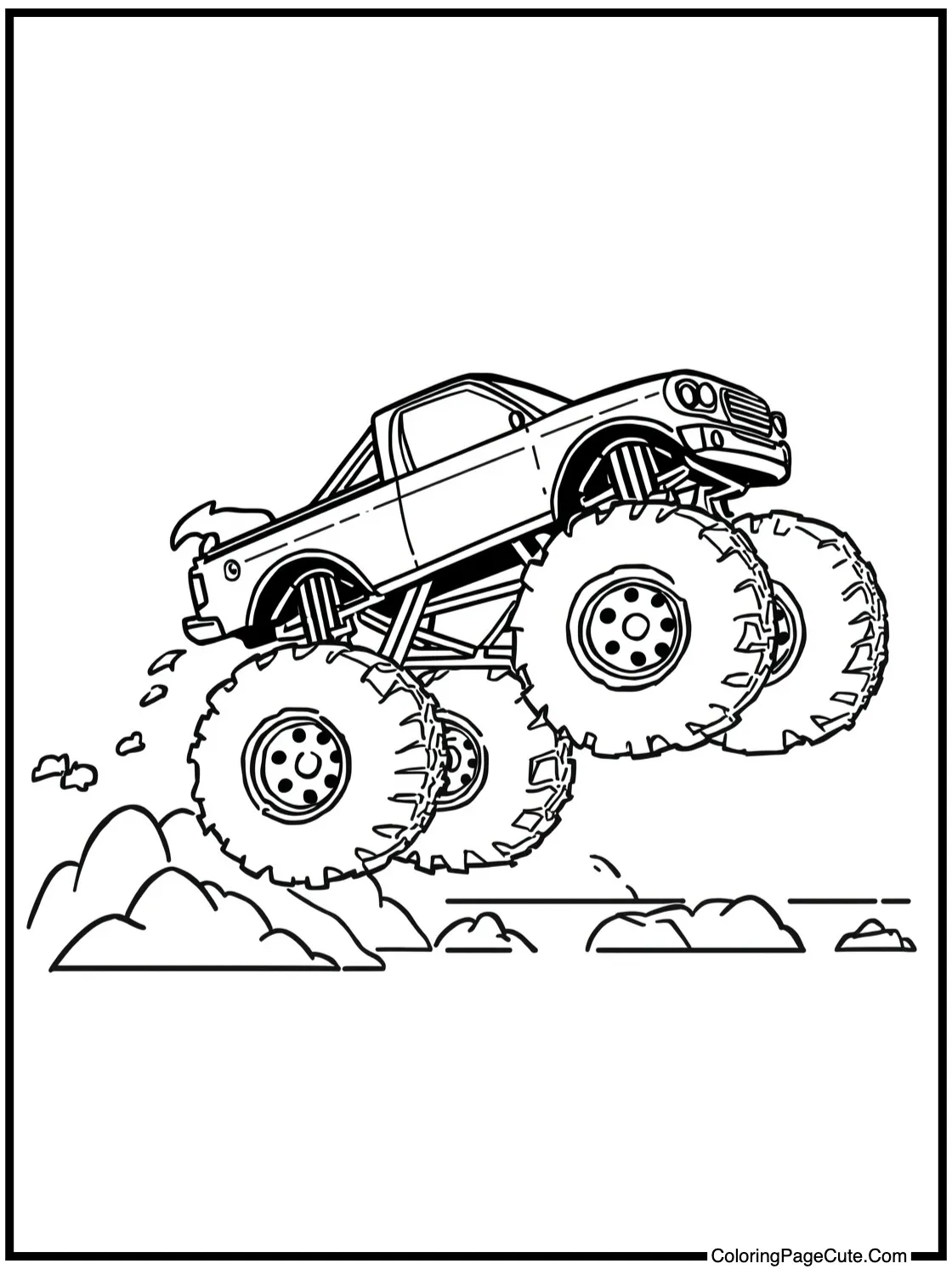 splashing through mud