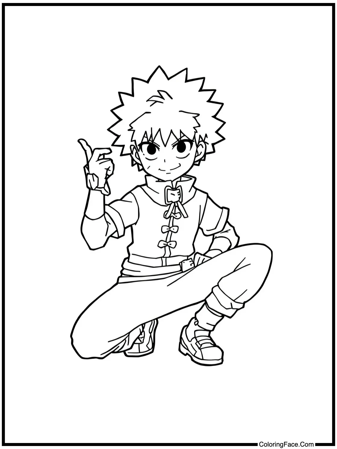 with Bakugo posing