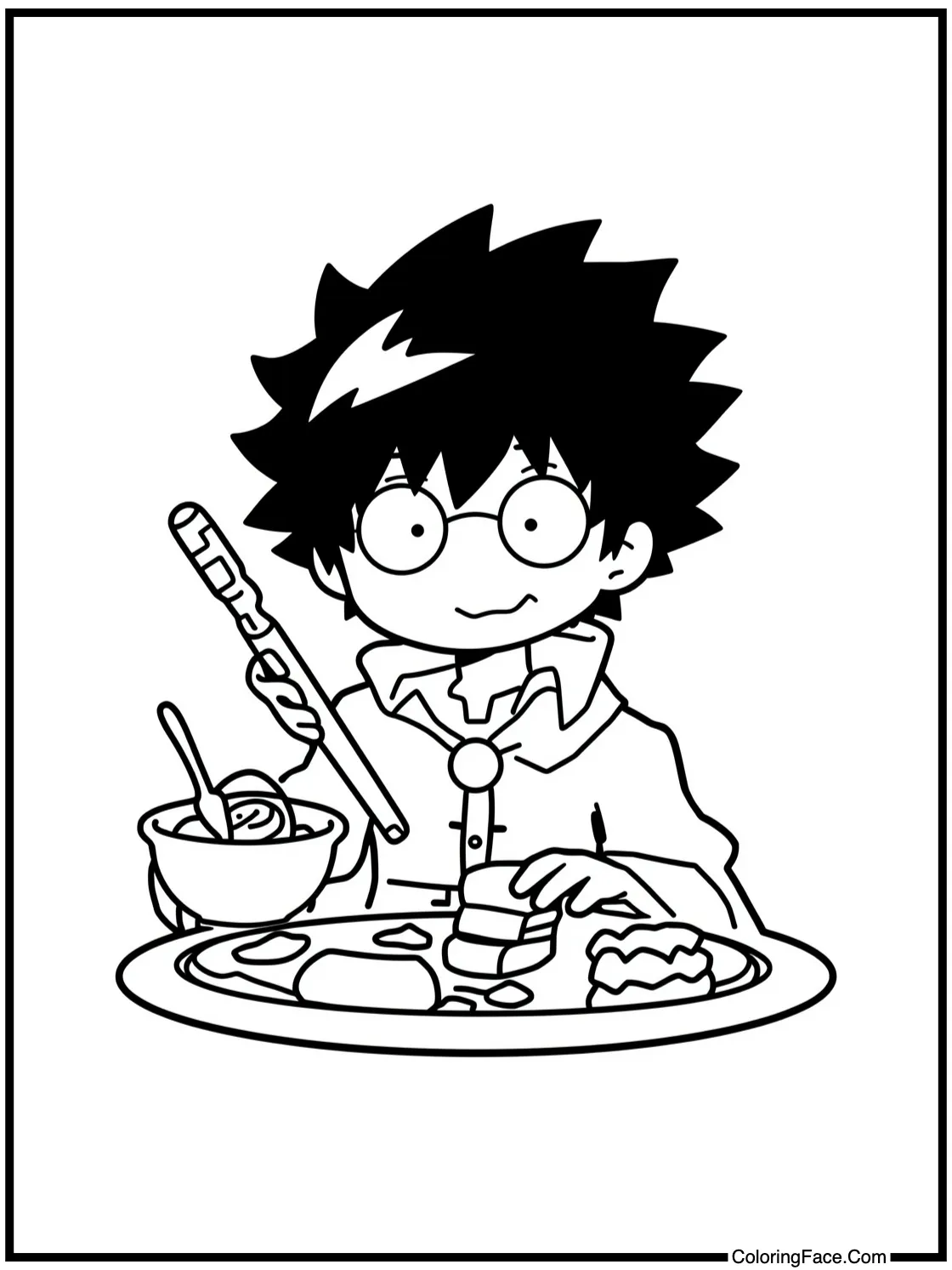 with a delicious meal