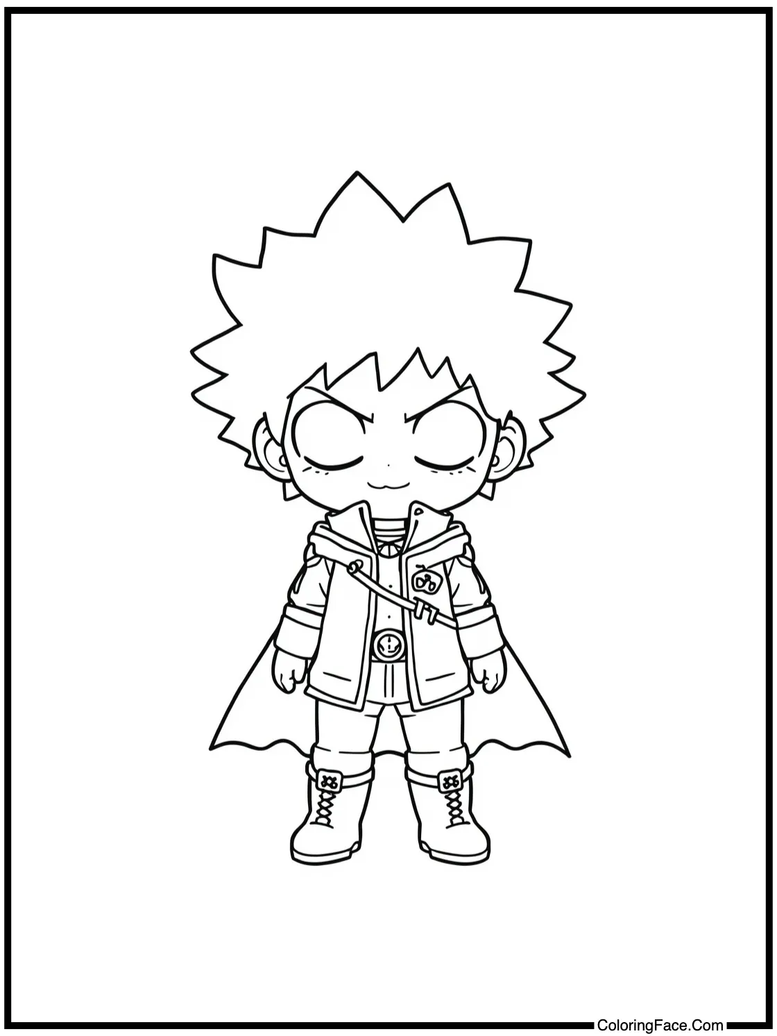 of a character drawing