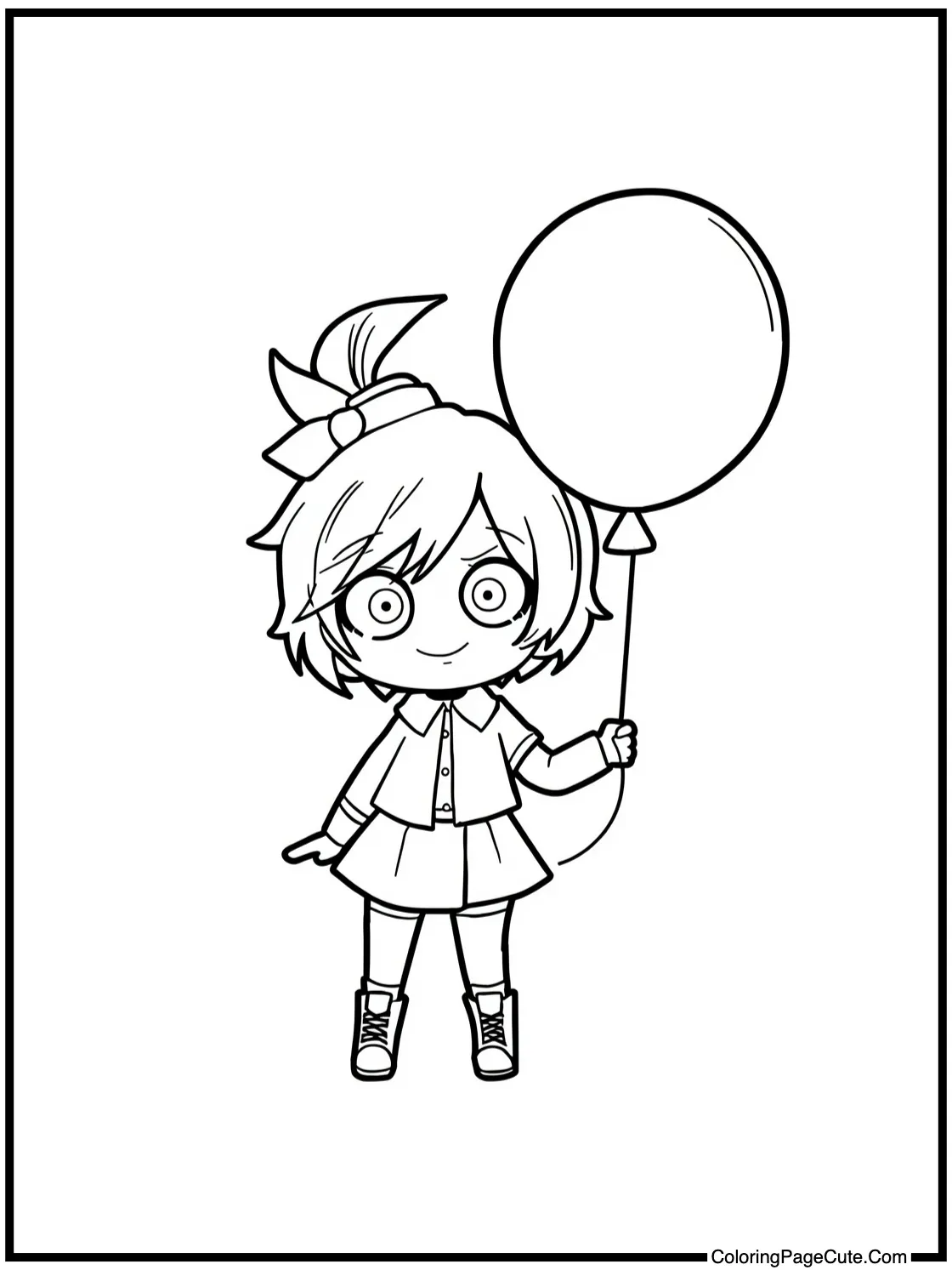 Eri with a balloon