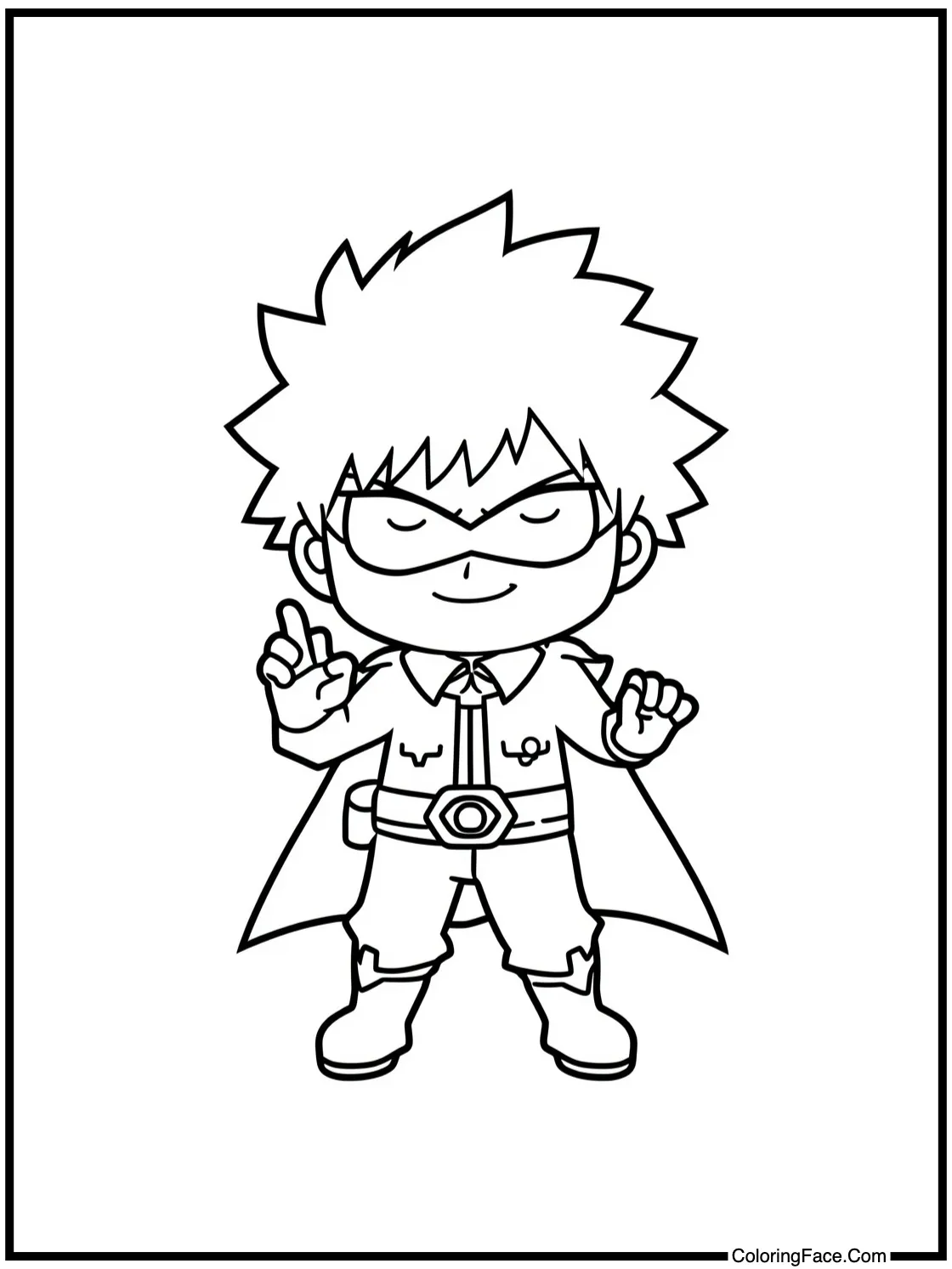 of a character gesturing