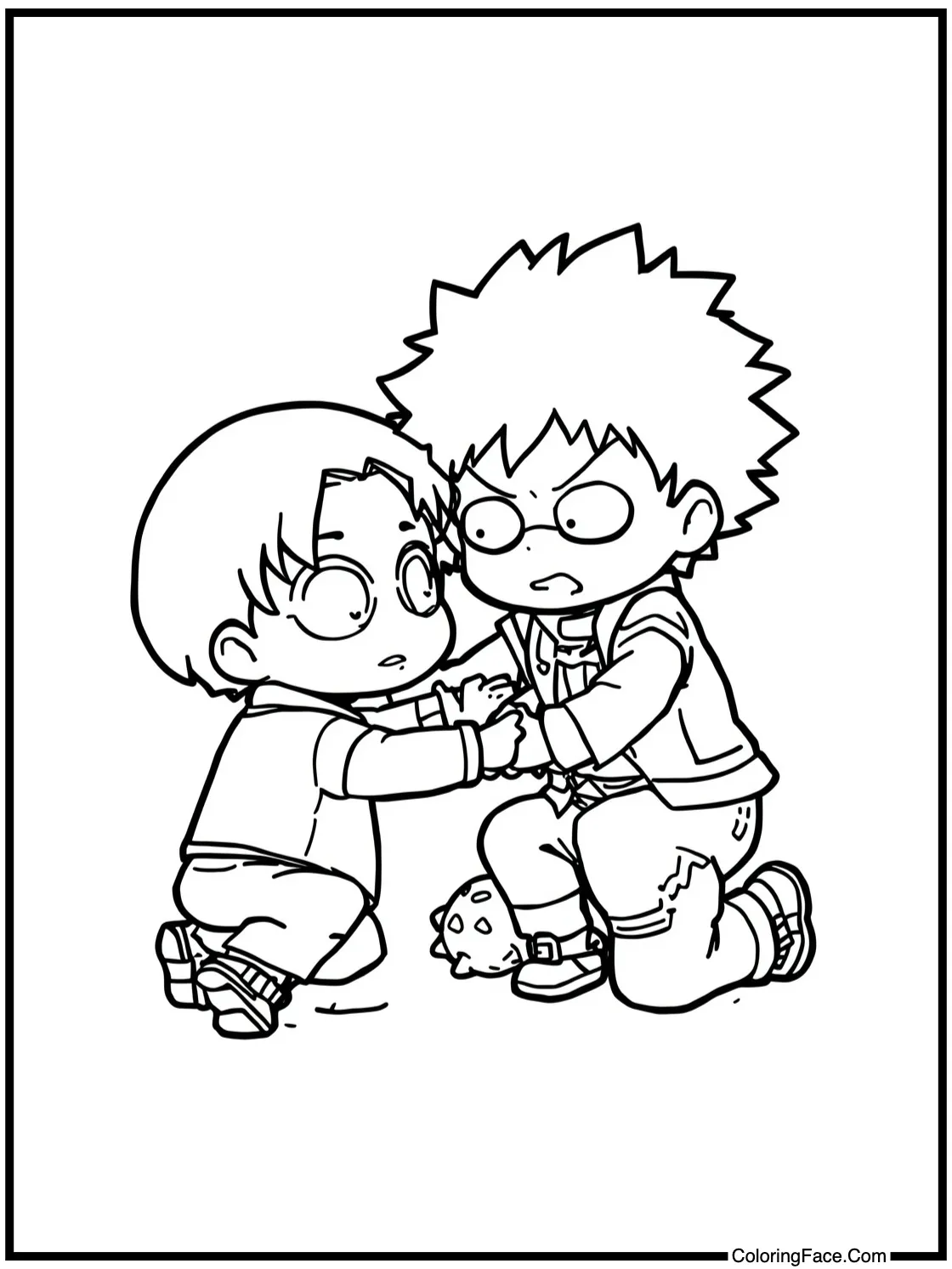 of a character helping