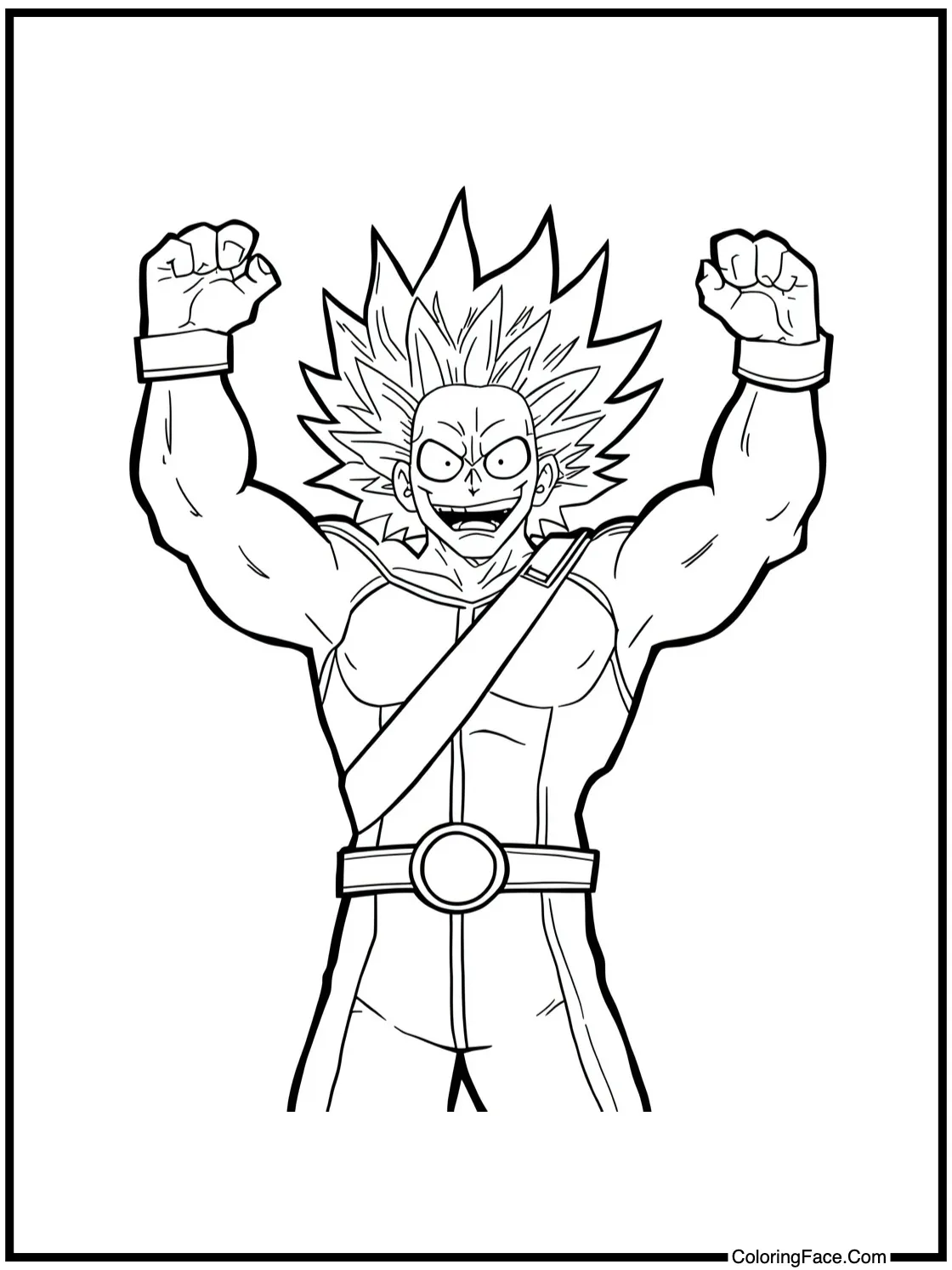 with All Might cheering