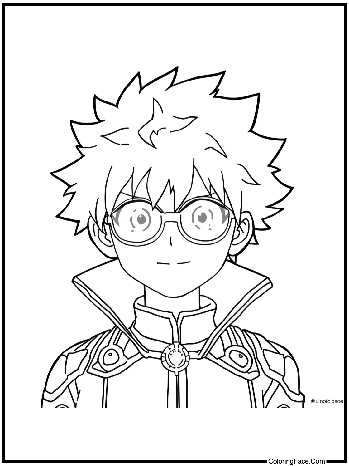 with a character imagining