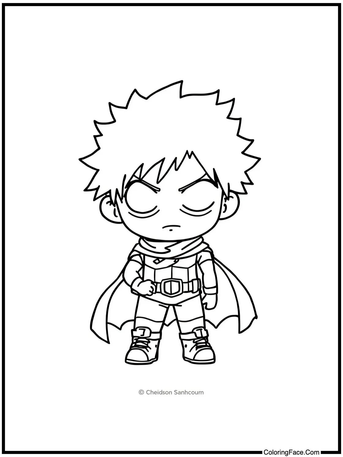 with a character decorating