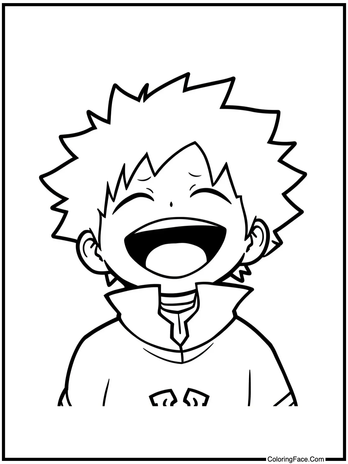 of a character laughing