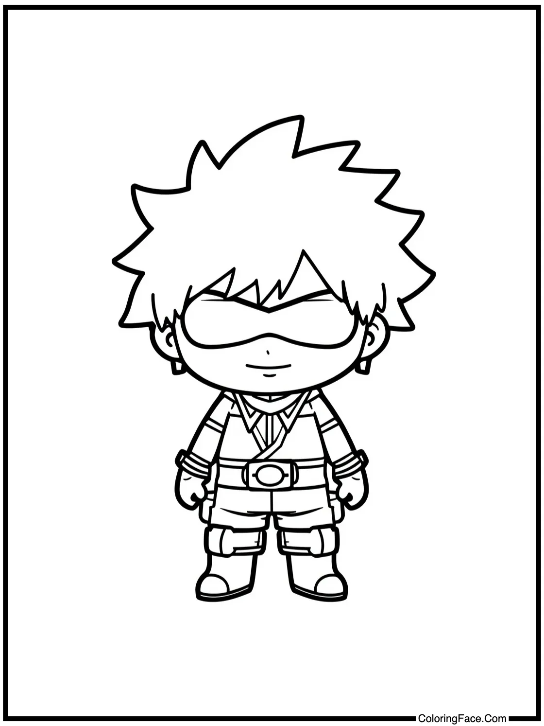 with a character encouraging