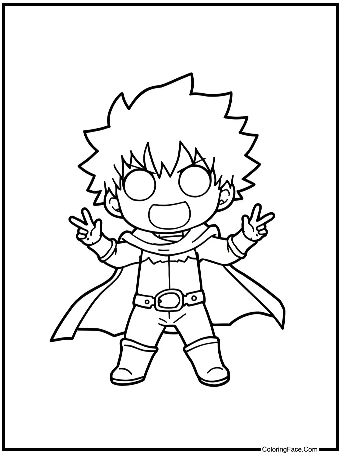 with a character having fun