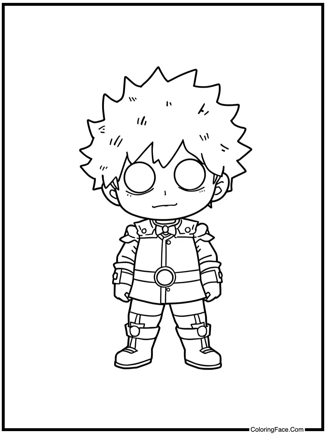 with a character writing