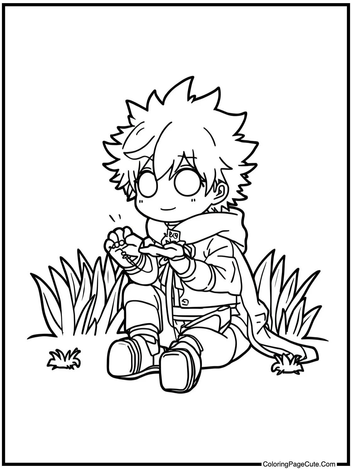 Tamaki enjoying nature