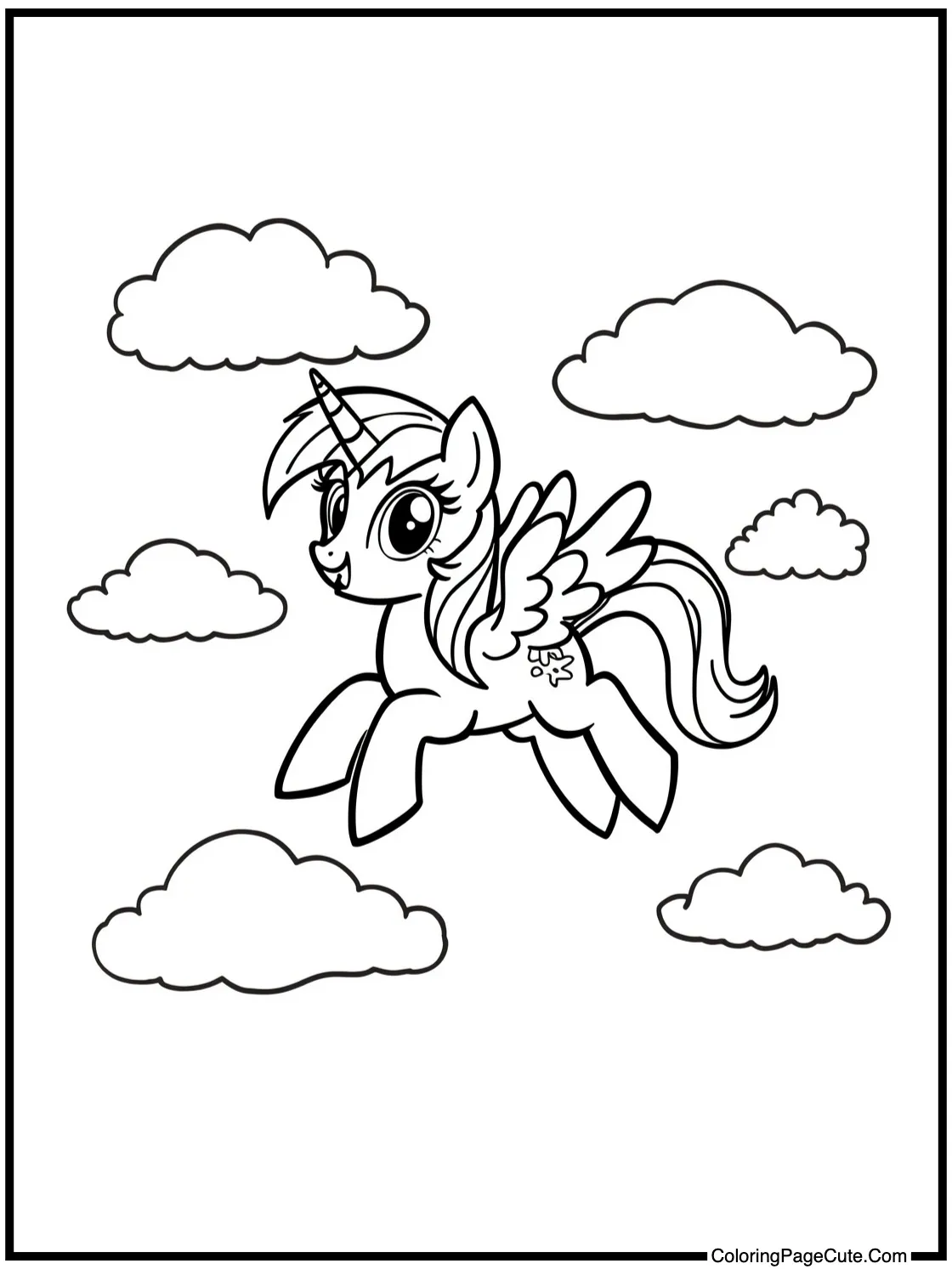 flying through clouds