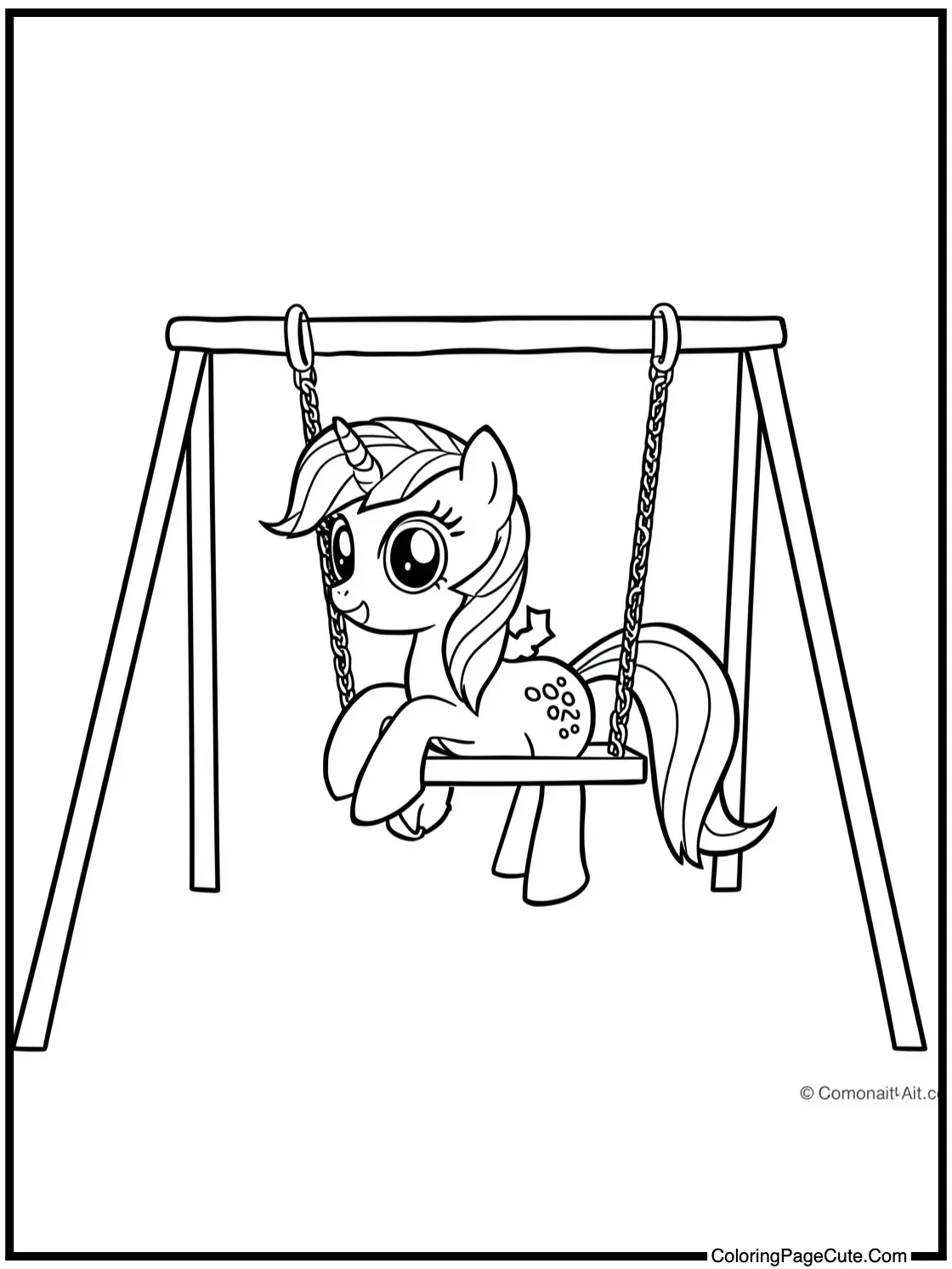 riding a swing