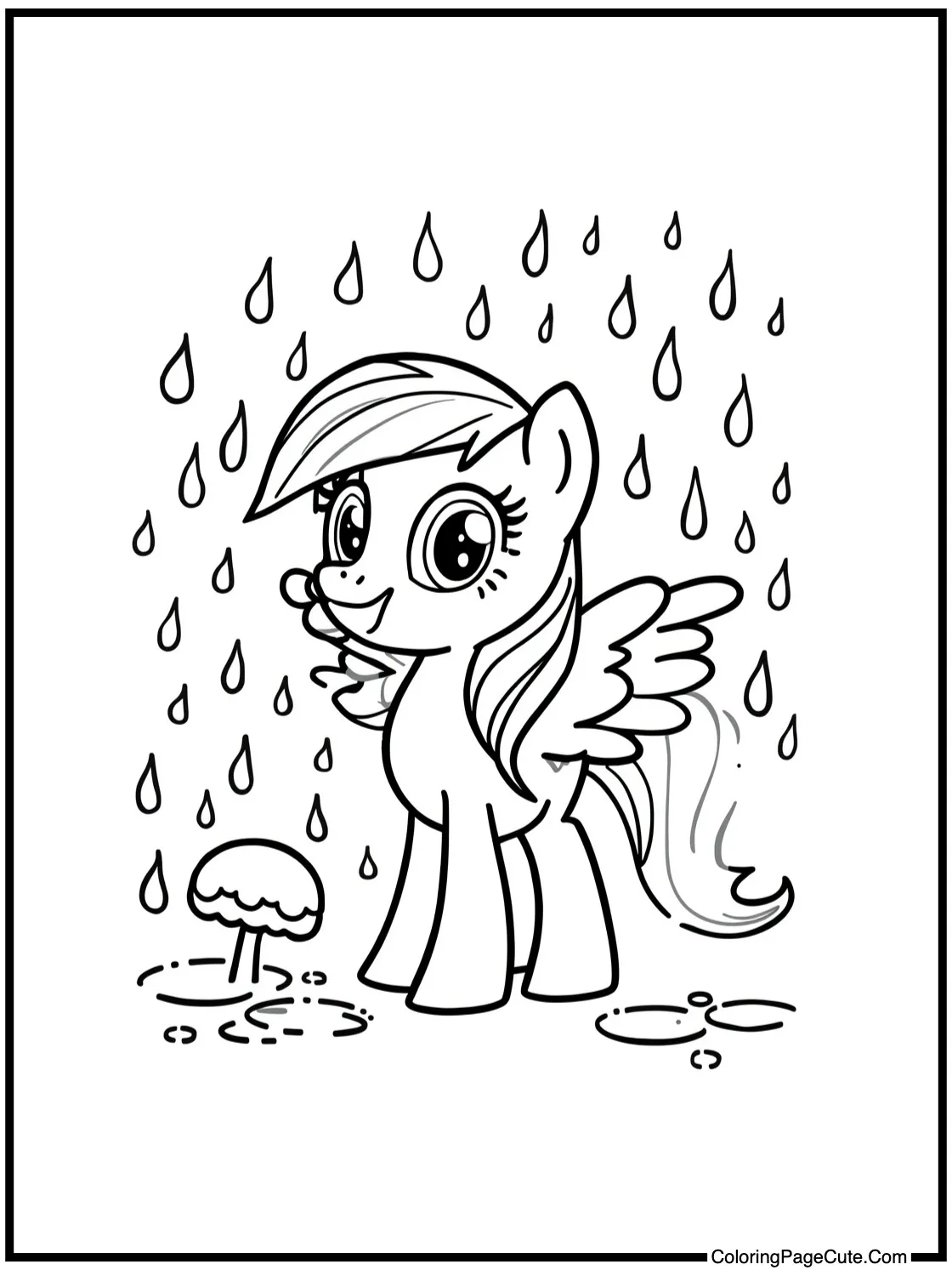 enjoying a gentle rain