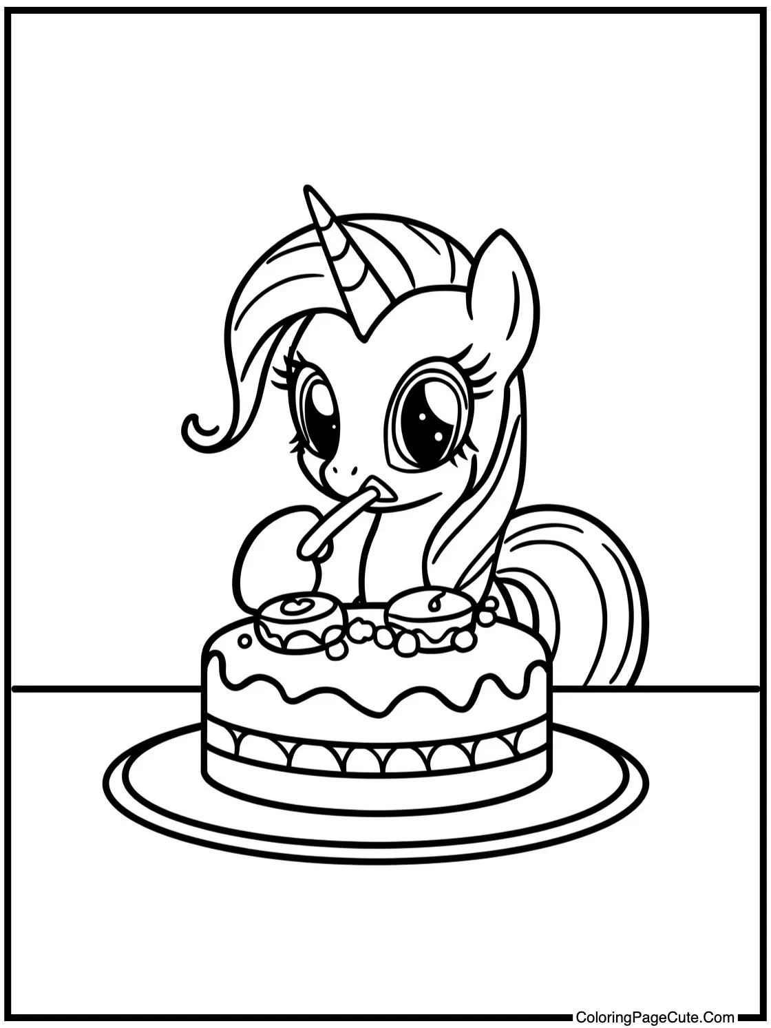 eating delicious cake