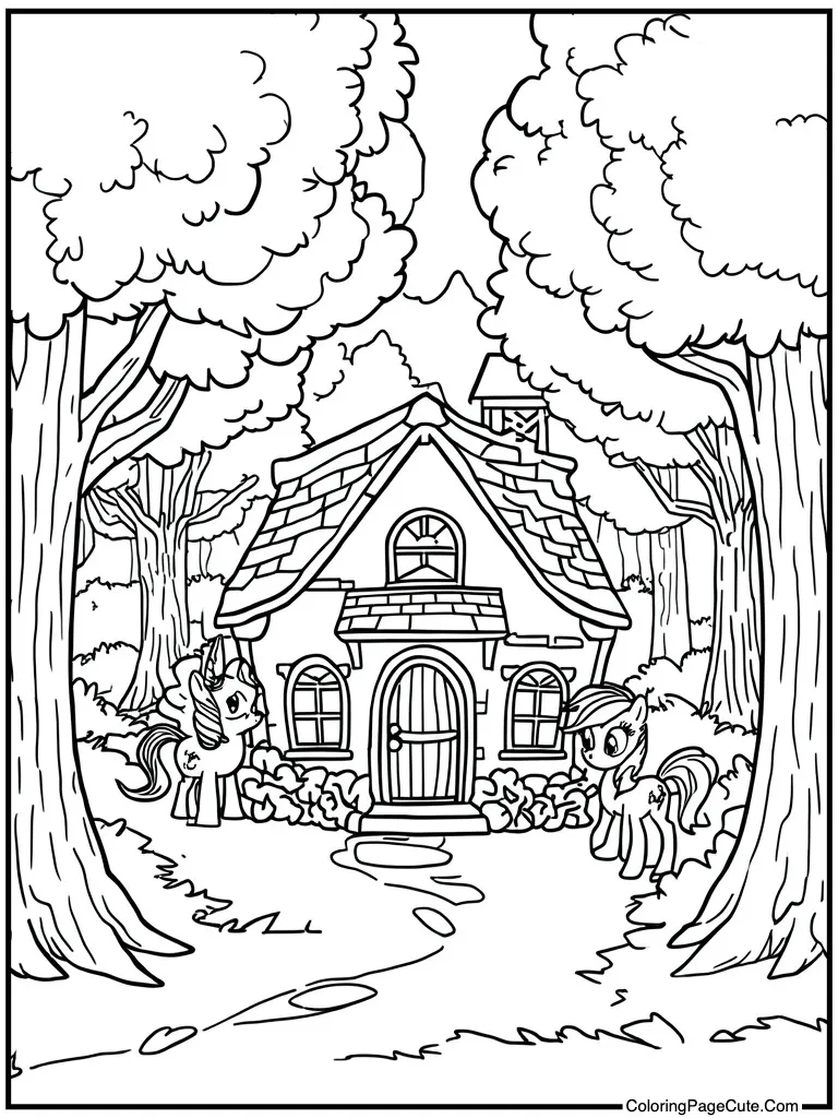 Cottage with animal friends