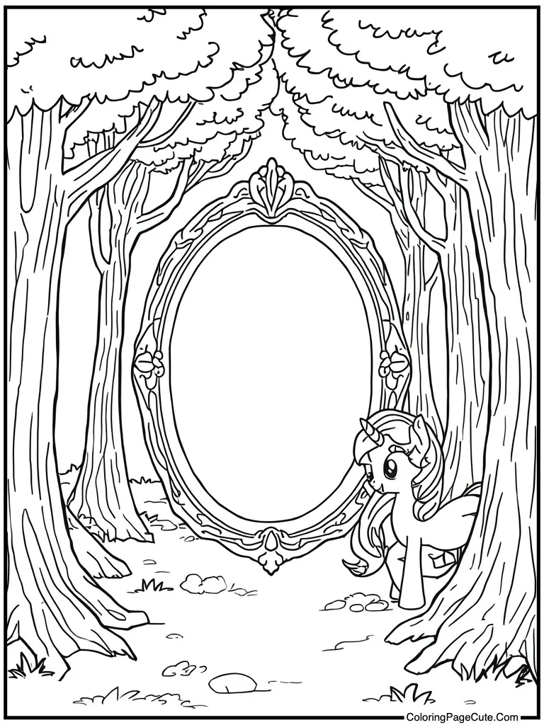 Magic mirror portal gate