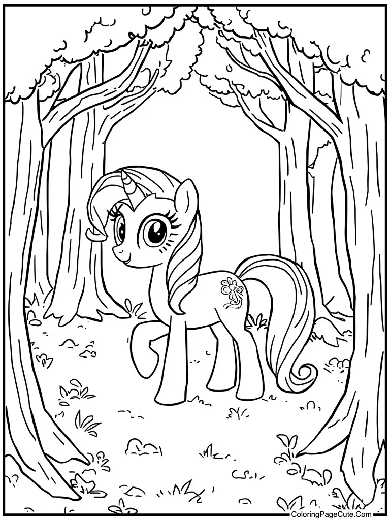 White horse finding gems