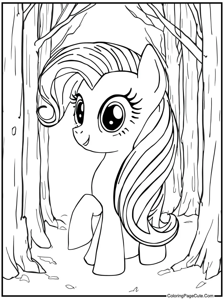 Detailed mane hair sketch